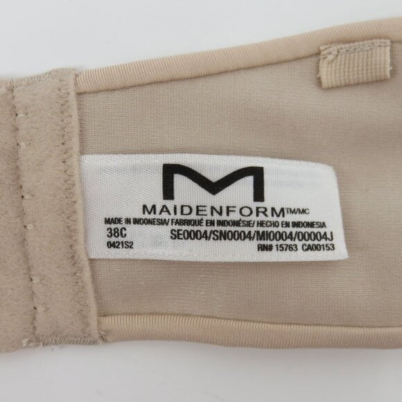Maidenform 38C SE0004 Self Expressions Beige Strapless Underwire Bra Padded - Picture 10 of 13
